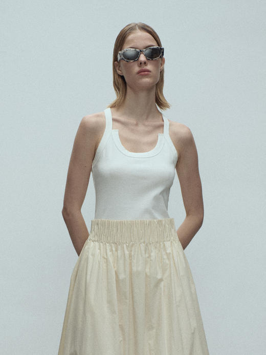 VC｜SS25114 Kaz basic tank top [吊带上衣 白 / 浅蓝 / 粉 / 棕 / 黑 ] 商品图9