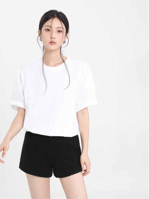 99元/3件（自行设置满减，单拍不发）重磅男女纯棉纯色T恤宽松短袖oversize打底休闲情侣 商品图3