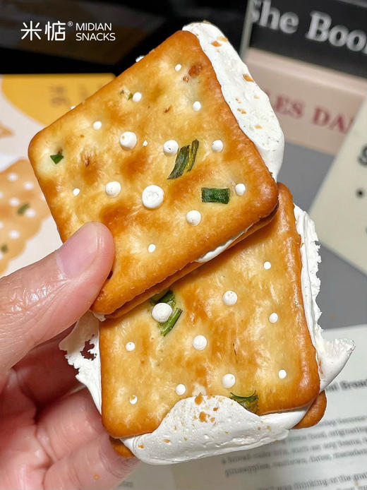 米惦 手撕香葱牛轧饼190g——好吃到拉丝｜香葱原味牛轧饼/抹茶牛轧饼·6道工序·手撕牛轧饼传承工艺·精选动物奶油·奶味浓郁更健康零食·手工熬制麦芽糖·好吃不腻·台湾匠心味道·健康放心〰️ 商品图7