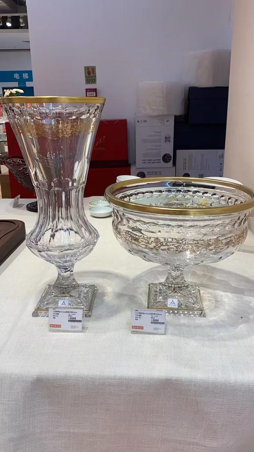 安斯特princess描金花瓶42cmprincess描金果斗30cmprincess描金花瓶42cm淡蓝娜塔丽花瓶30cm 商品图7