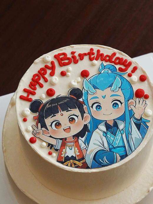 「哪吒之魔童闹海」巧克力糯米糖纸·100%动物奶油（提前24小时预订） 商品图2