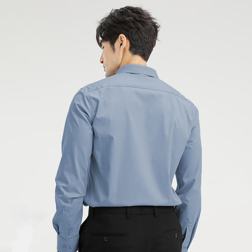 SIMU春夏轻奢免烫衬衫 商务休闲两不误 易打理抗皱衬衫 商品图5