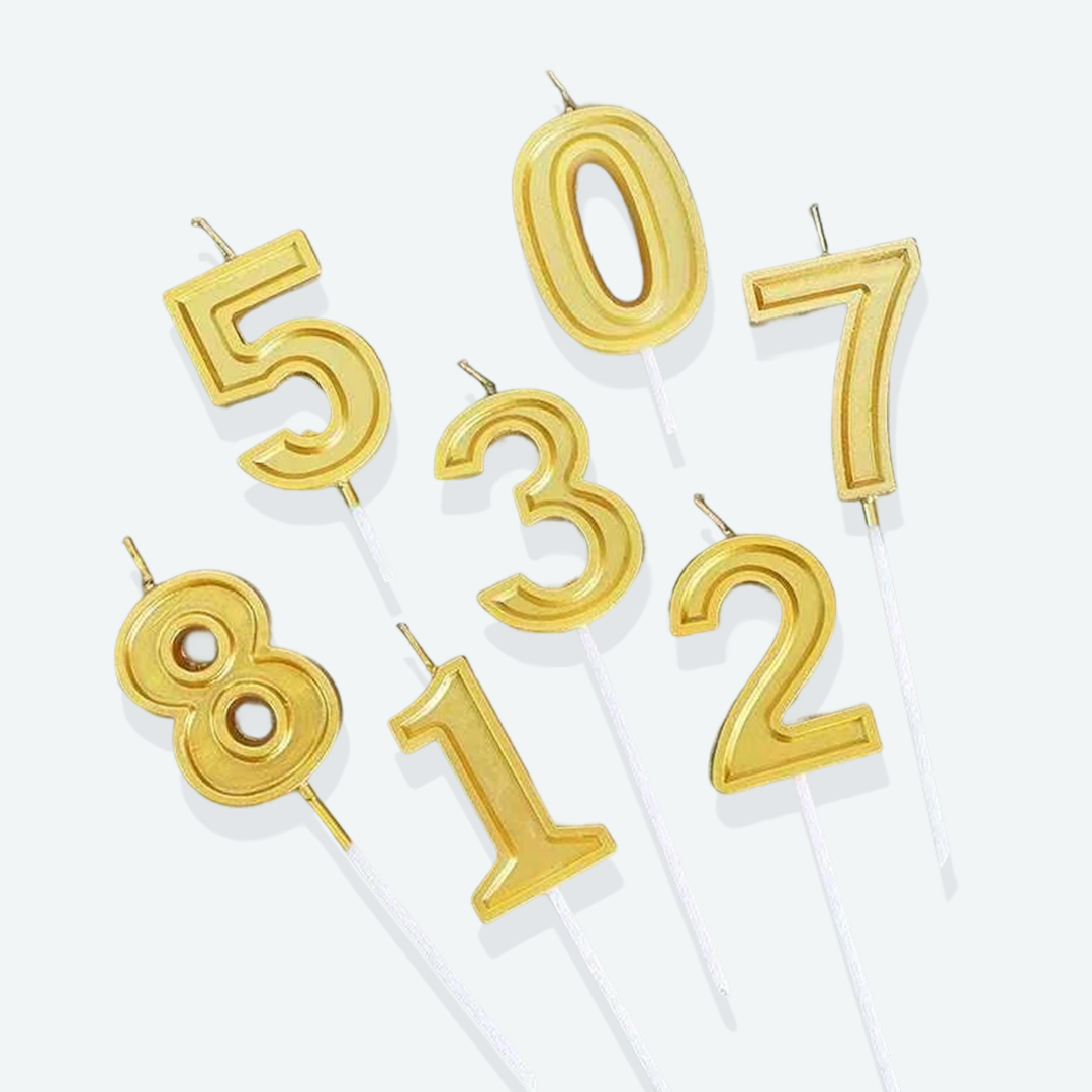 【积分兑换】金色·数字蜡烛