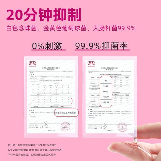 【菌群平衡 呵护健康】宠小妹乳酸呵护湿巾3盒+抑菌喷雾1盒+灵芝凝胶4盒·呵护每一份 隐秘的从容·私处精致护理 商品图3