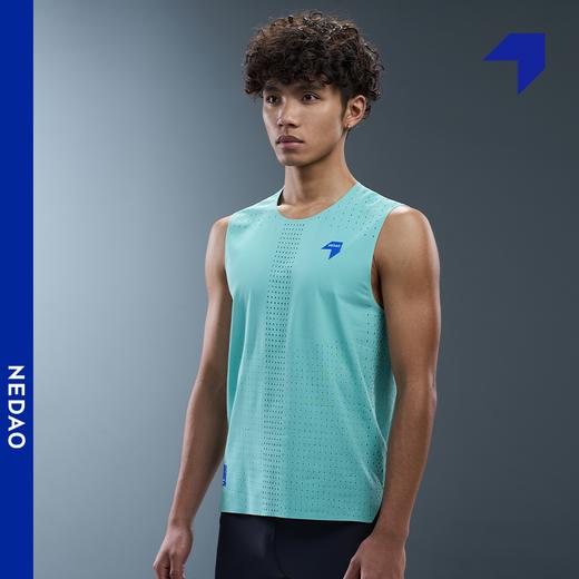 NEDAO 轻量速干越野马拉松无袖跑步训练比赛男款新风洞坎肩 商品图3