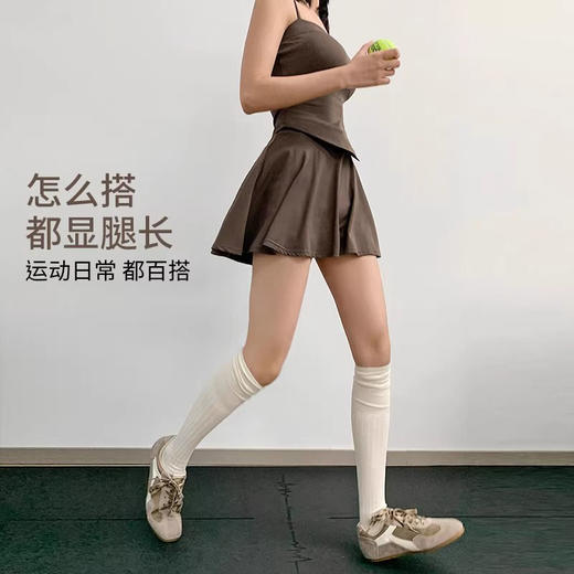 跃牌【禅语梵心】高腰跑步运动短裙女假两件防走光羽毛球网球裙健身裤瑜伽裙DQ5149 商品图3