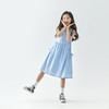 棵初2025年春夏新款蝴蝶结宽松吊带连衣裙女童可叠穿海边漫步长裙 商品缩略图3
