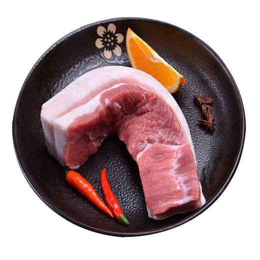 看得见的放心黑猪带皮五花肉块350g 商品图1