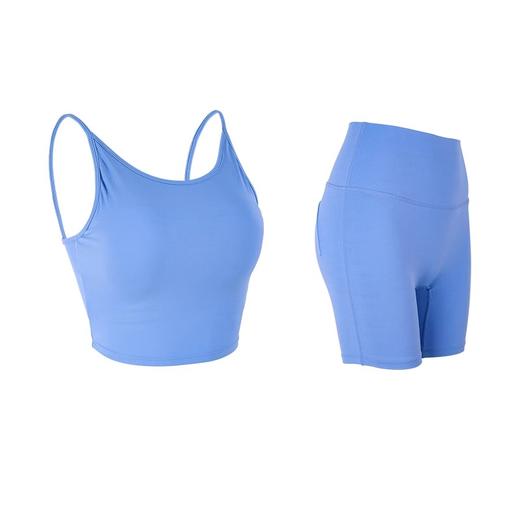 跃牌【禅语梵心】裸感细肩带镂空美背瑜伽服文胸收腹健身一体杯速干透气运动背心YWX4119 商品图4