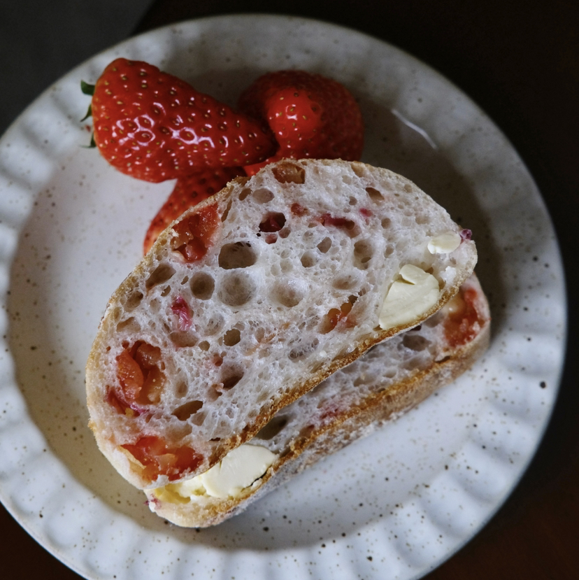 玫瑰乳酪恰巴塔