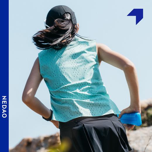 NEDAO 轻量速干越野马拉松无袖跑步训练比赛女款新风洞坎肩 商品图0