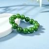 「一口价」新疆国玉盟世玉【凝翠硕珠】碧玉手链 商品缩略图3