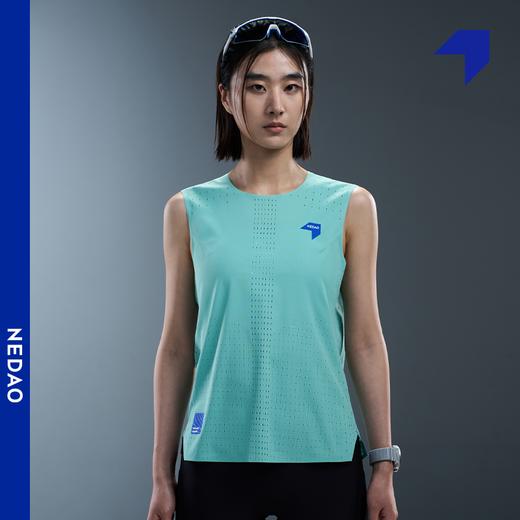 NEDAO 轻量速干越野马拉松无袖跑步训练比赛女款新风洞坎肩 商品图2