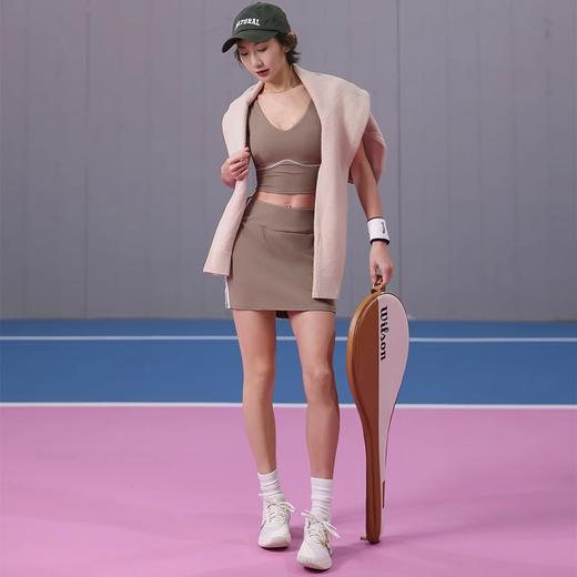 跃牌【禅语梵心】撞色高腰跑步运动短裙女假两件防走光羽毛球网球裙健身裤瑜伽裙DQ4306 商品图4