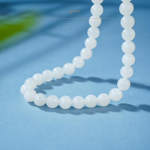 「一口价」【雅韵清透·伍】白玉圆珠项链 商品图3
