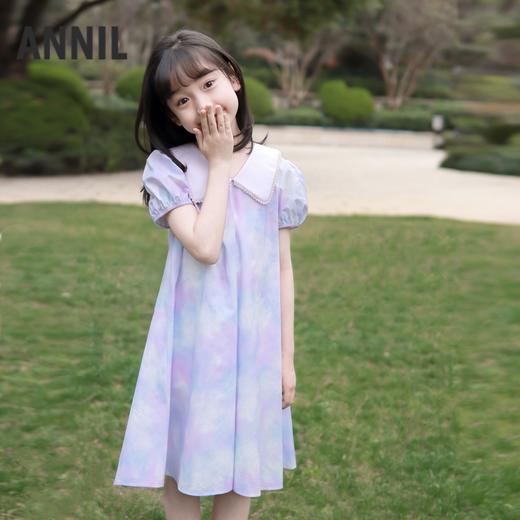 【清新雅致】女童短袖连衣裙夏季新款安奈儿童装EG523103 商品图1
