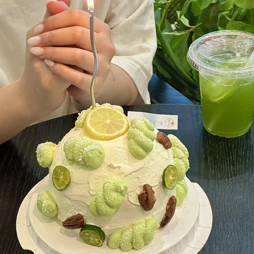 【伯牙绝弦】-茉莉碧根果抹茶流心蛋糕 商品图0