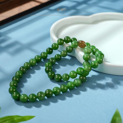 【醇色凝韵·贰】碧玉圆珠项链 商品图0