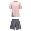 跃牌【瑜堂系列】春秋开叉瑜伽套装宽松透气罩衫T恤防走光短裤跑步运动套装JYWD008+JYMA072 商品缩略图4