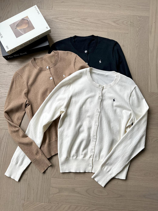 单品包邮现货 THS-特 RL家 RL polo 马球棉质经典小刺绣马球标圆领开衫 4色 BM3175 商品图11