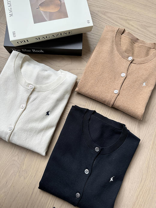 单品包邮现货 THS-特 RL家 RL polo 马球棉质经典小刺绣马球标圆领开衫 4色 BM3175 商品图8