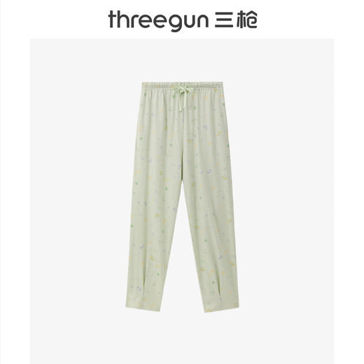 Threegun三枪 水柔棉女士家居长裤-T60022B01 商品图4