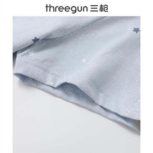 Threegun三枪 水柔棉圆领短袖女士家居裙-T70013A01 商品图4
