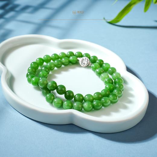 【清婉雅韵】碧玉圆珠项链 商品图1