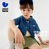 迷你巴拉男童衬衫儿童亲肤仿牛仔潮酷短袖上衣 商品缩略图0