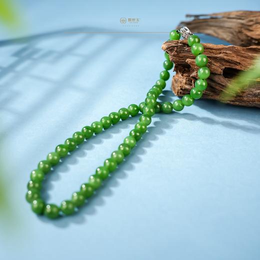 【清婉雅韵】碧玉圆珠项链 商品图4