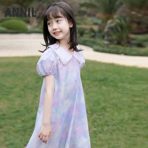 【清新雅致】女童短袖连衣裙夏季新款安奈儿童装EG523103 商品图2