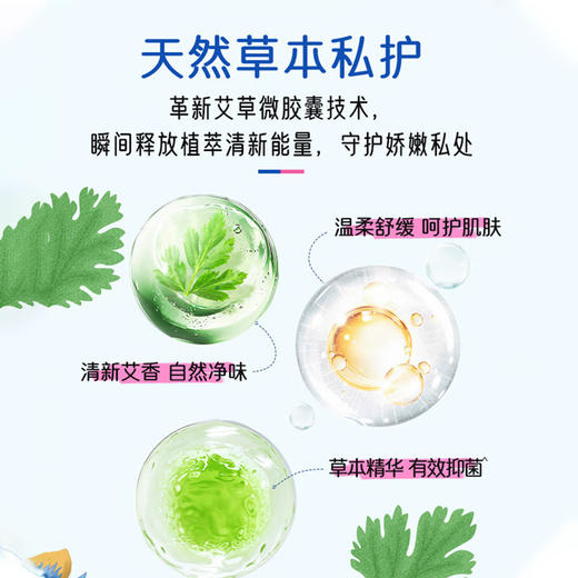 韩国进口恩芝艾草微囊系列卫生巾 商品图2