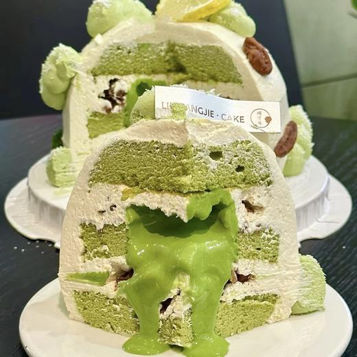 【伯牙绝弦】-茉莉碧根果抹茶流心蛋糕 商品图1