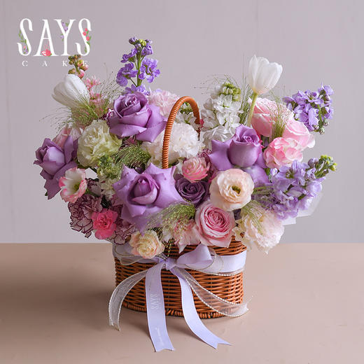 紫雾霓裳花篮 商品图1