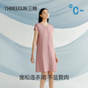 Threegun三枪 冰泉柔棉隐条V领BRA短袖女士家居裙-T70007A01 商品缩略图8