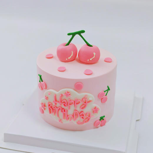 粉樱桃奶油蛋糕 商品图4