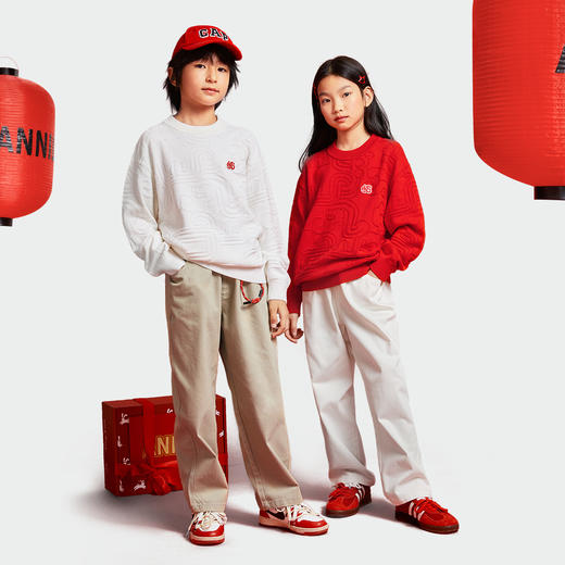 男女童全腰梭织单裤春季新款安奈儿童装EM516002 商品图3