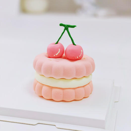粉樱桃Emoji圆形蛋糕 商品图7