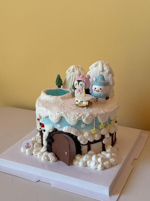 企鹅雪人/雪景/雪屋造景蛋糕 商品图1