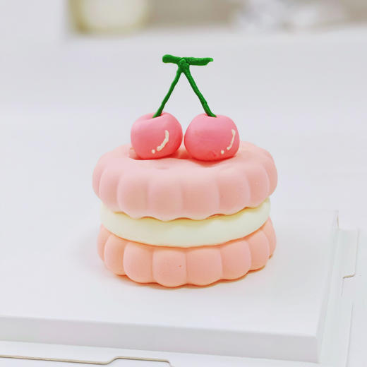 粉樱桃Emoji圆形蛋糕 商品图4