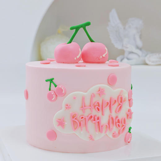 粉樱桃奶油蛋糕 商品图5
