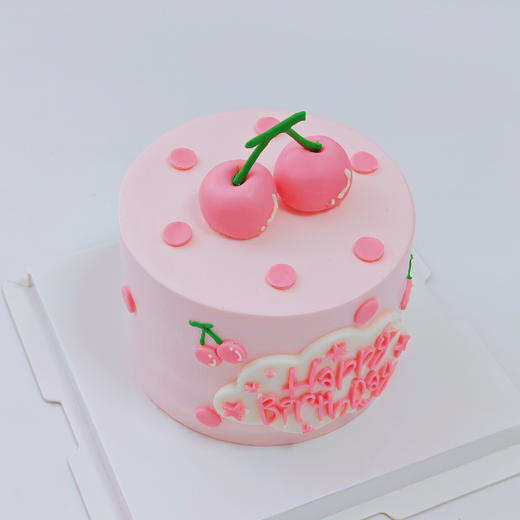 粉樱桃奶油蛋糕 商品图6