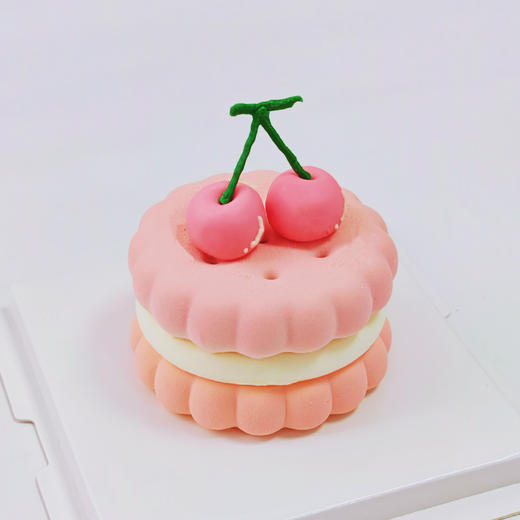 粉樱桃Emoji圆形蛋糕 商品图6