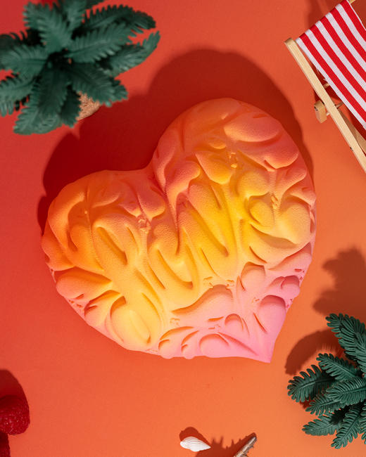 落日夏威夷-玫瑰荔枝覆盆子慕斯生日蛋糕（1.0磅） 商品图2