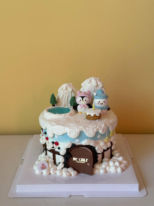 企鹅雪人/雪景/雪屋造景蛋糕 商品图0