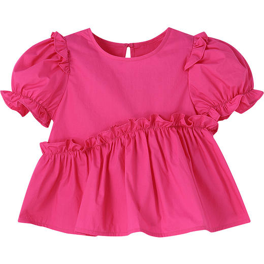 女童圆领短袖上衣夏季新款安奈儿童装TG521174 商品图7