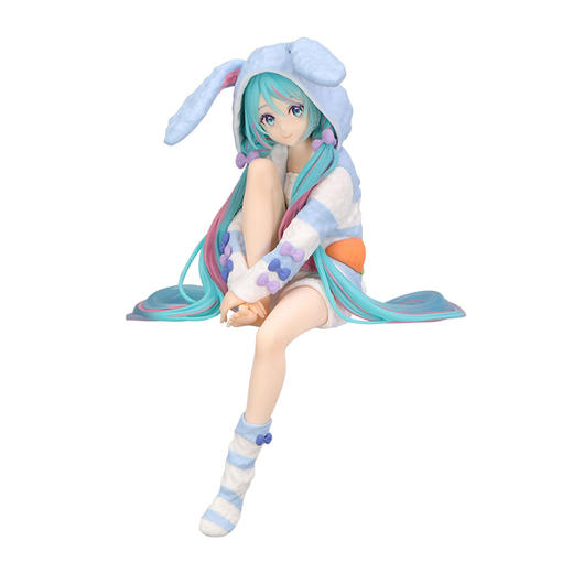 【GSC补款】初音未来  泡面压手办 - 兔耳兜帽睡衣 蓝色 ver.- 商品图4