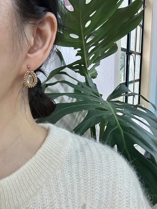 SpoiledBrat Jewelry14k注金 金发晶耳环 商品图3