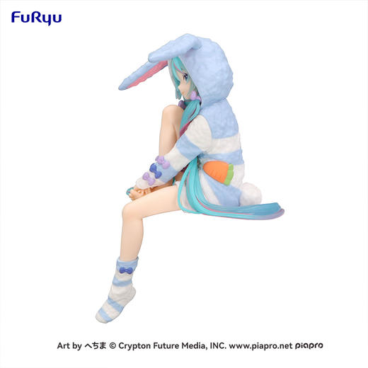 【GSC补款】初音未来  泡面压手办 - 兔耳兜帽睡衣 蓝色 ver.- 商品图1