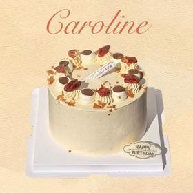 奶油蛋糕/盐之花焦糖碧根果